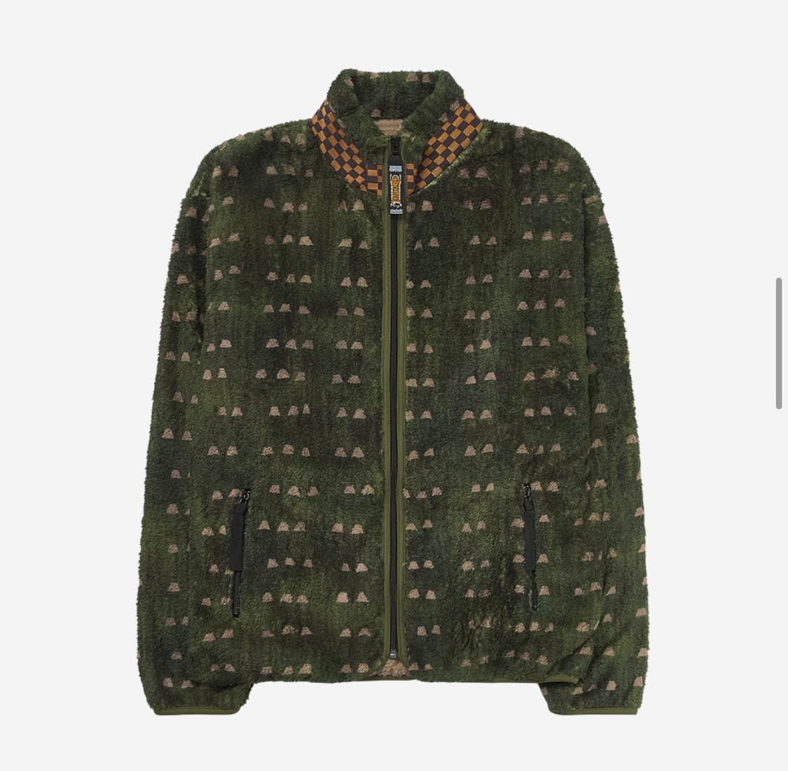 2) 캐피탈 아이리스 플리스 집 집업 자켓 블루종 카키  상품이미지1