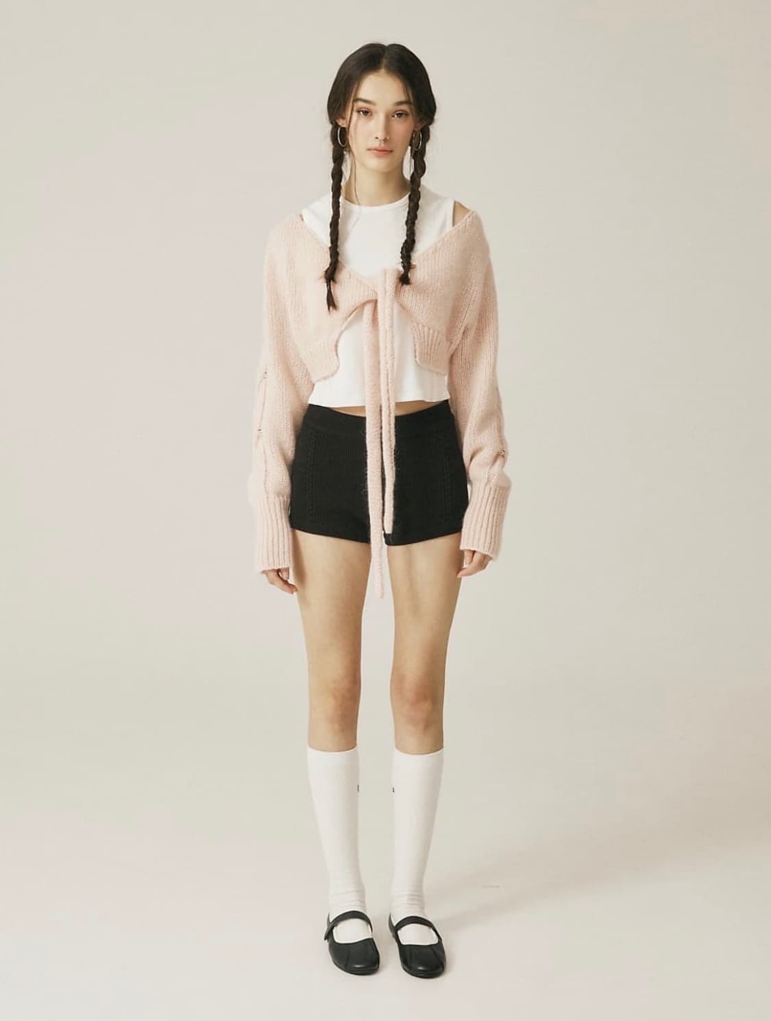 쓰리타임즈 밤비 볼레로(핑크) 상품이미지1