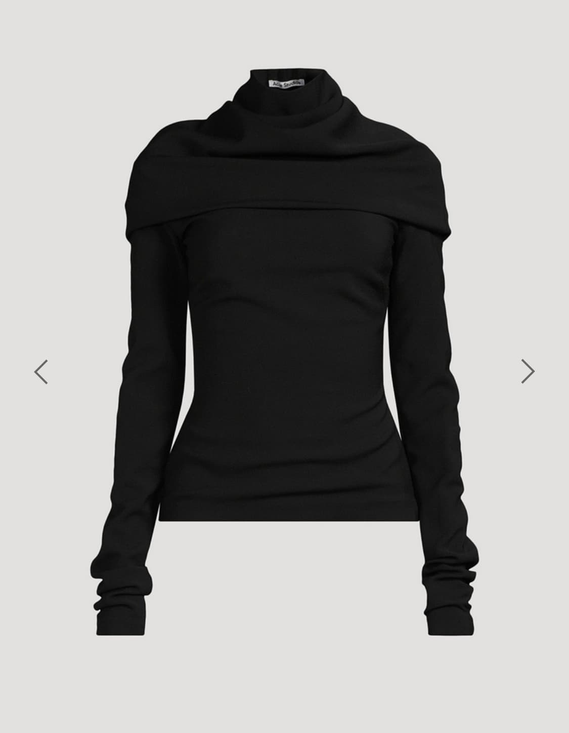 [38]아크네스튜디오 Draped 블라우스/블랙 상품이미지5