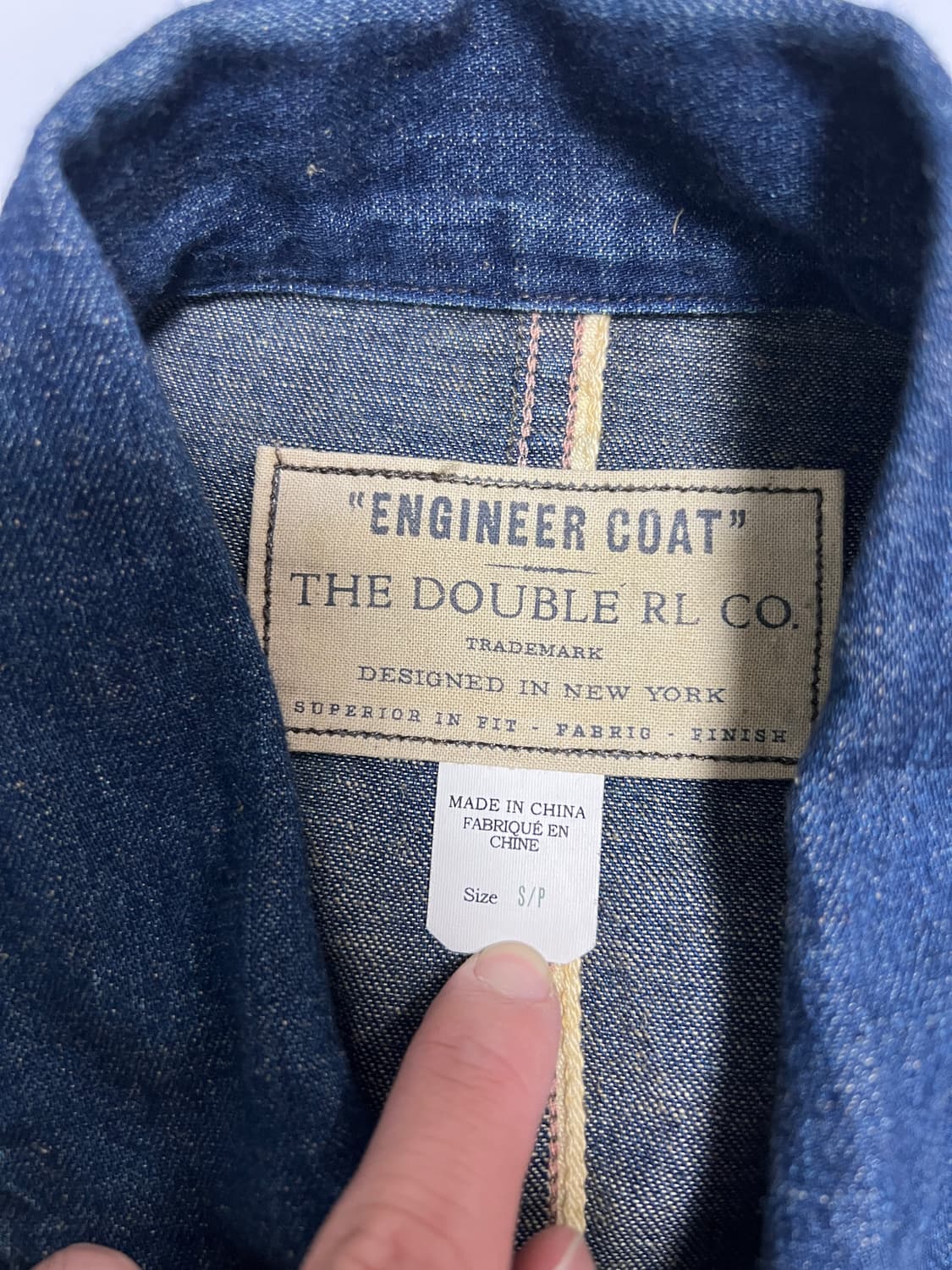 택포45) RRL 더블알엘 셀비지 데님 엔지니어 자켓 S 하트빌 워시 상품이미지4