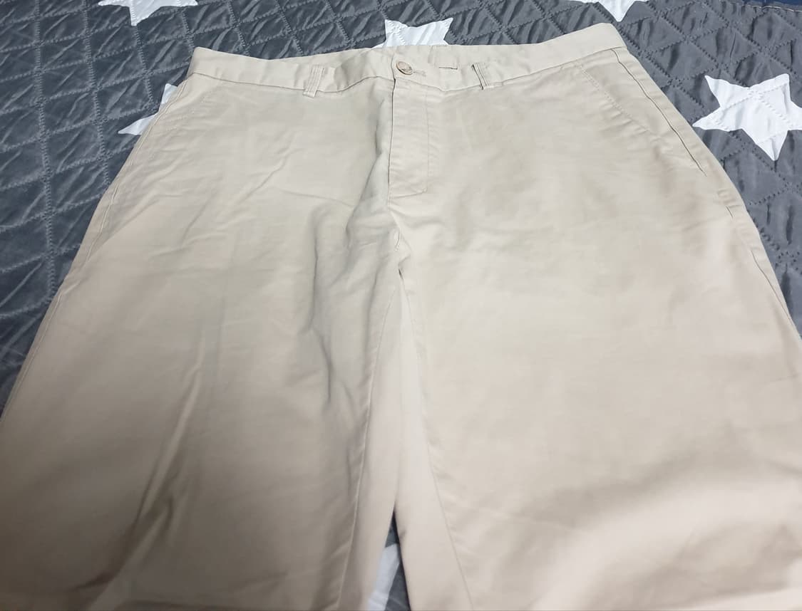 OLZEN 스탠다드핏 스판 치노팬츠 베이지 (34) 상품이미지2