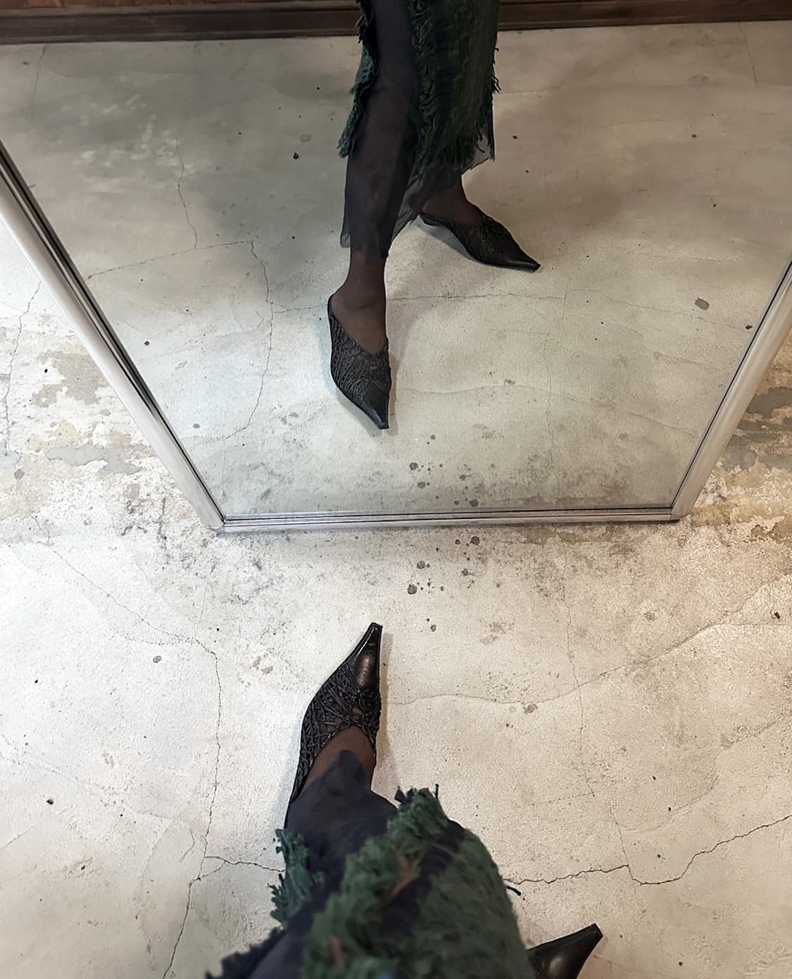 Donna Più lace detail mules 245 상품이미지7