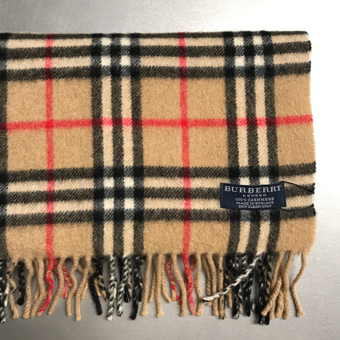 버버리 정품 캐시미어 머플러 베이지 상품이미지3