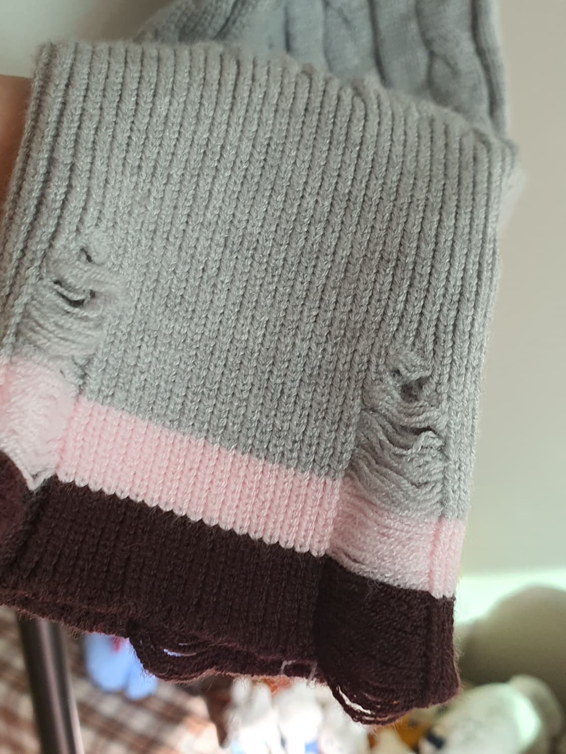 [빈티지] 회색 볼레로 니트재질 상품이미지4