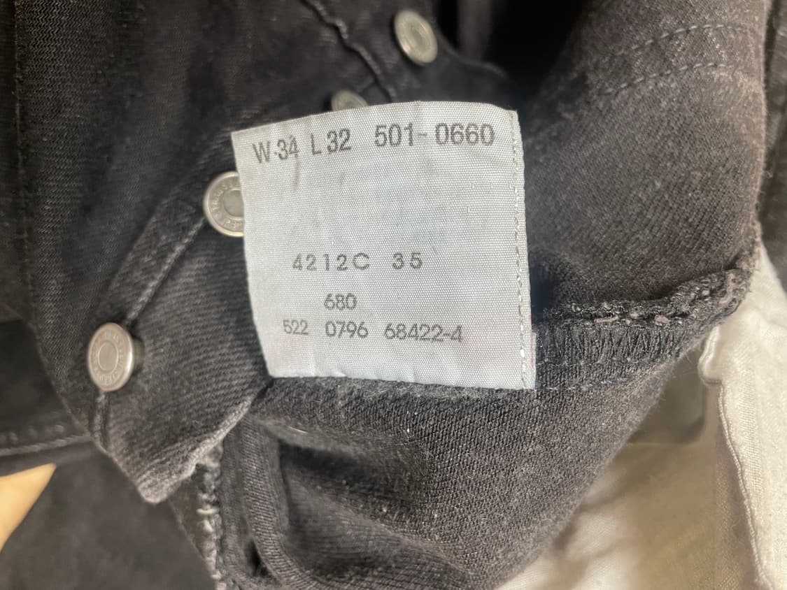 (34x32)90s 리바이스 501 블랙진 상품이미지4