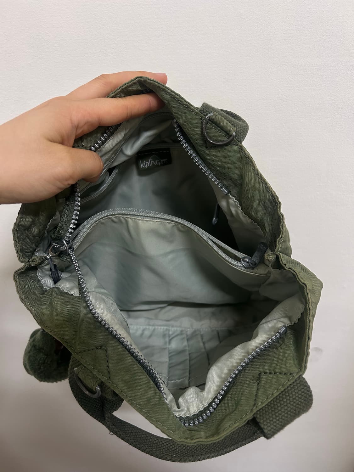 키플링 토트백 카키색 상품이미지4