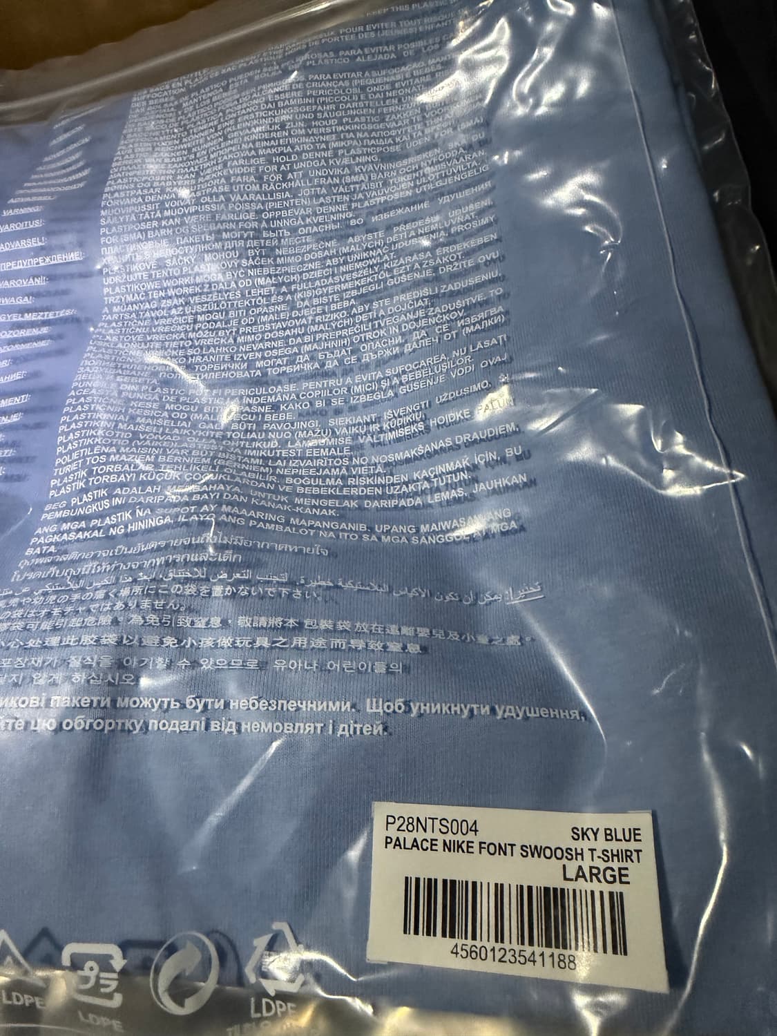 팔라스 나이키 스우시 반팔티 스카이블루 L 상품이미지2