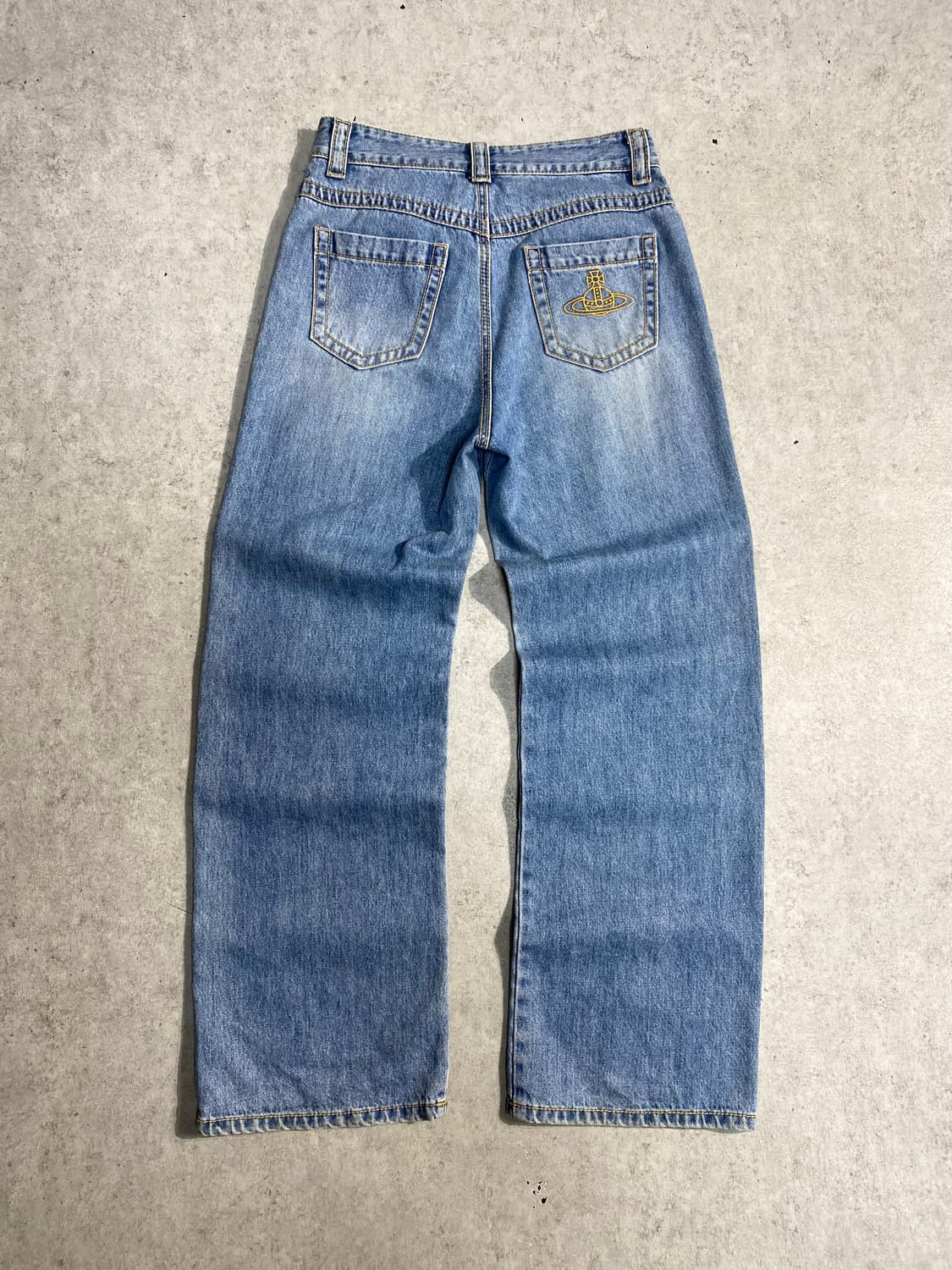 [40] 비비안 웨스트드우 라이트 데님 와이드 팬츠 상품이미지2