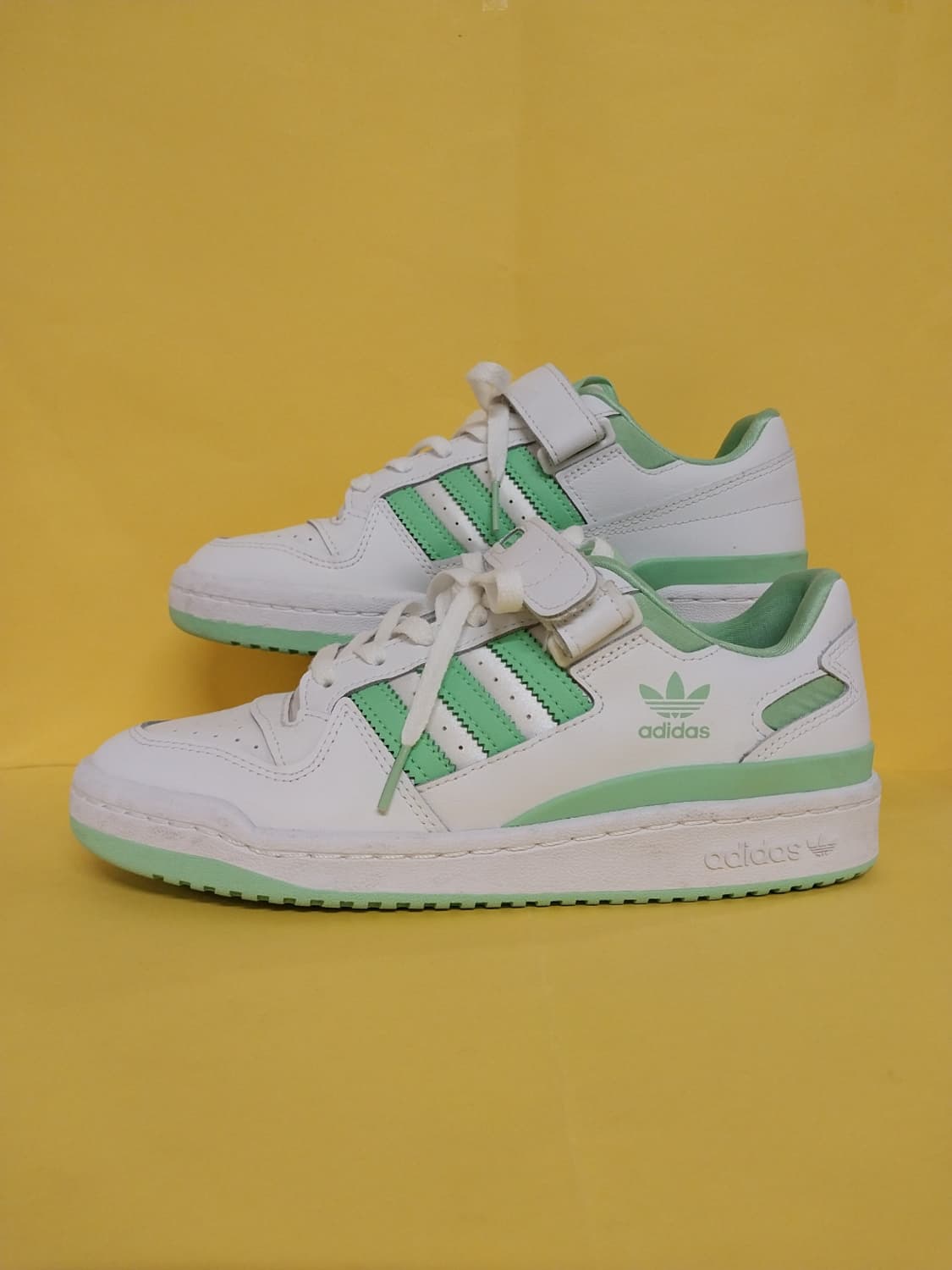 여성 아디다스 포럼 로우 클라우드 화이트 글로리 민트 운동화 (245) 상품이미지1