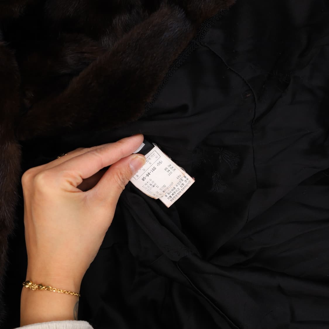 [85-94-160] 블랙글라마 여성 밍크 숏코트(수선) 0116H1 상품이미지5