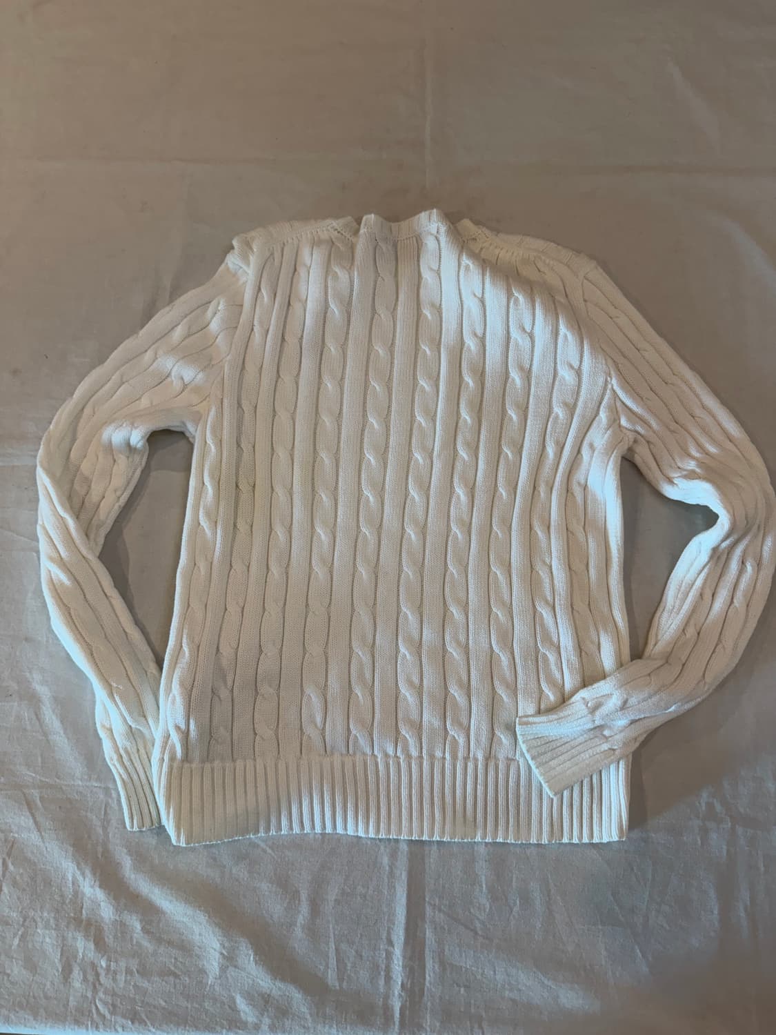 폴로 랄프로렌 꽈배기 케이블 니트 화이 상품이미지3