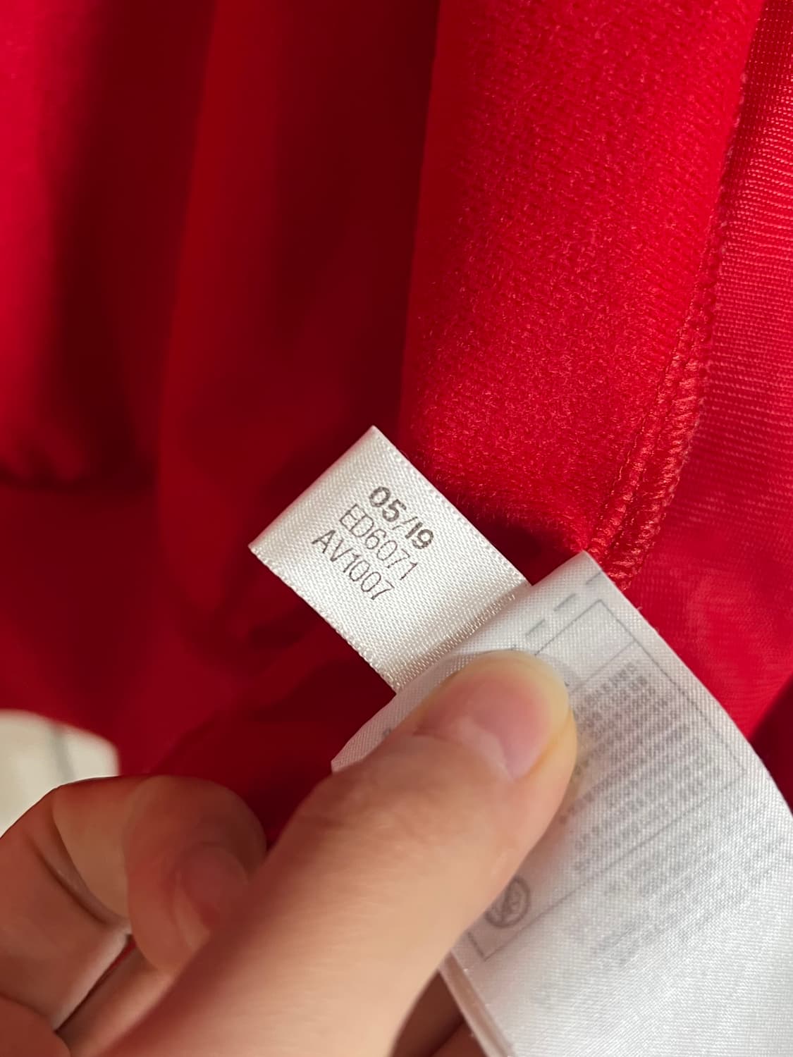 아디다스 빨강 져지 s 상품이미지4