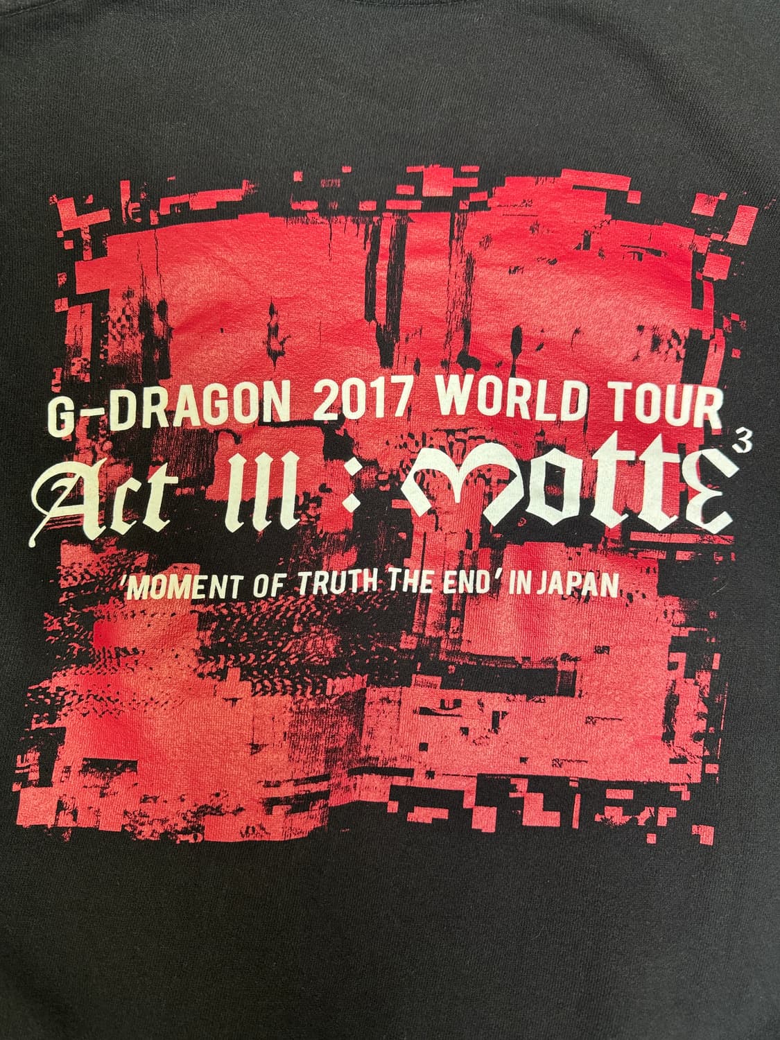 빈티지 지드래곤 2017 월드투어 재팬 모테 M 상품이미지6