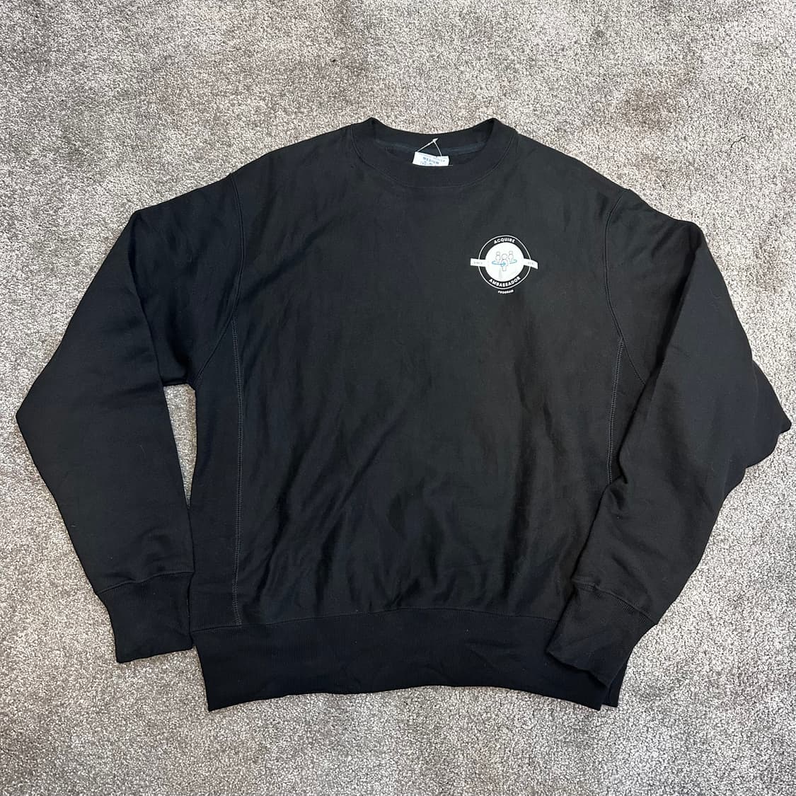 챔피온 리버스위브 블랙 백로고 스웻셔츠 상품이미지2