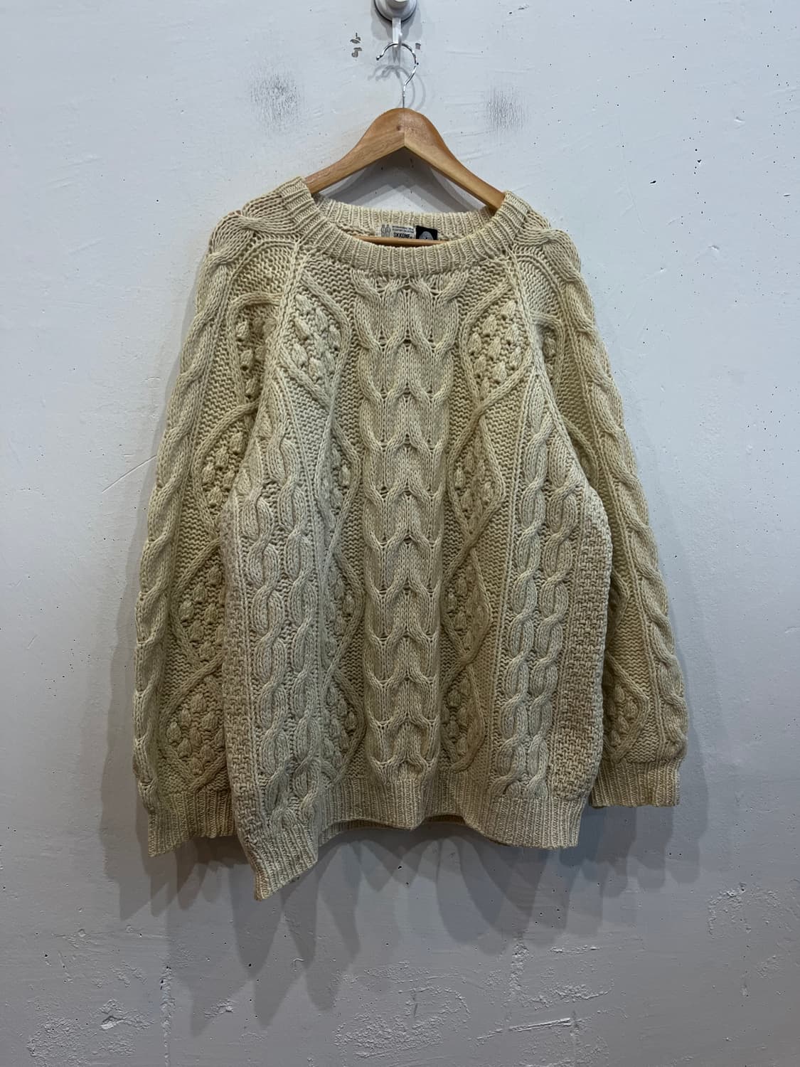 SKKONE 퓨어울 피셔맨 니트 스웨터  상품이미지1