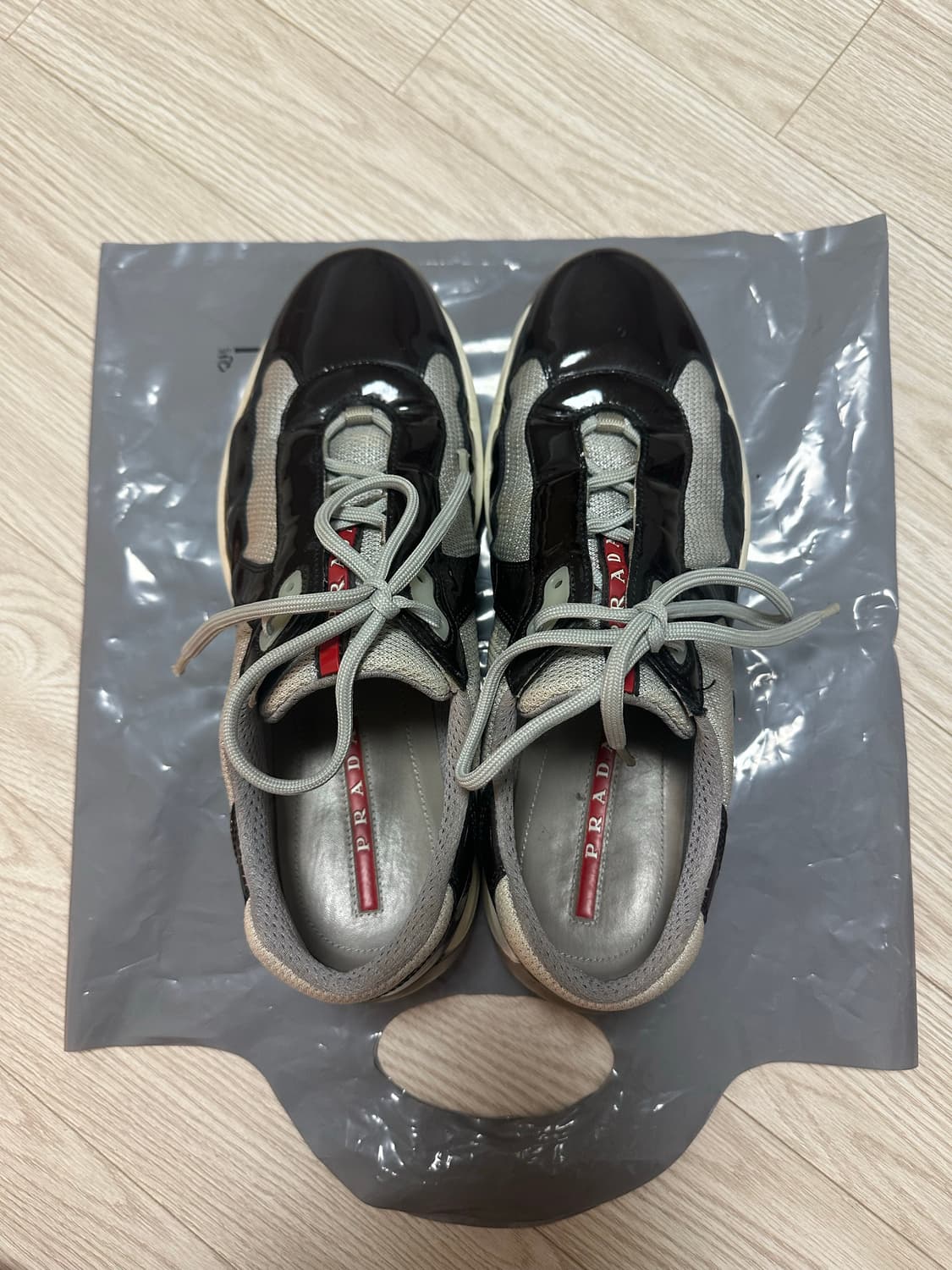 프라다 아메리카컵 블랙브라운 상품이미지1