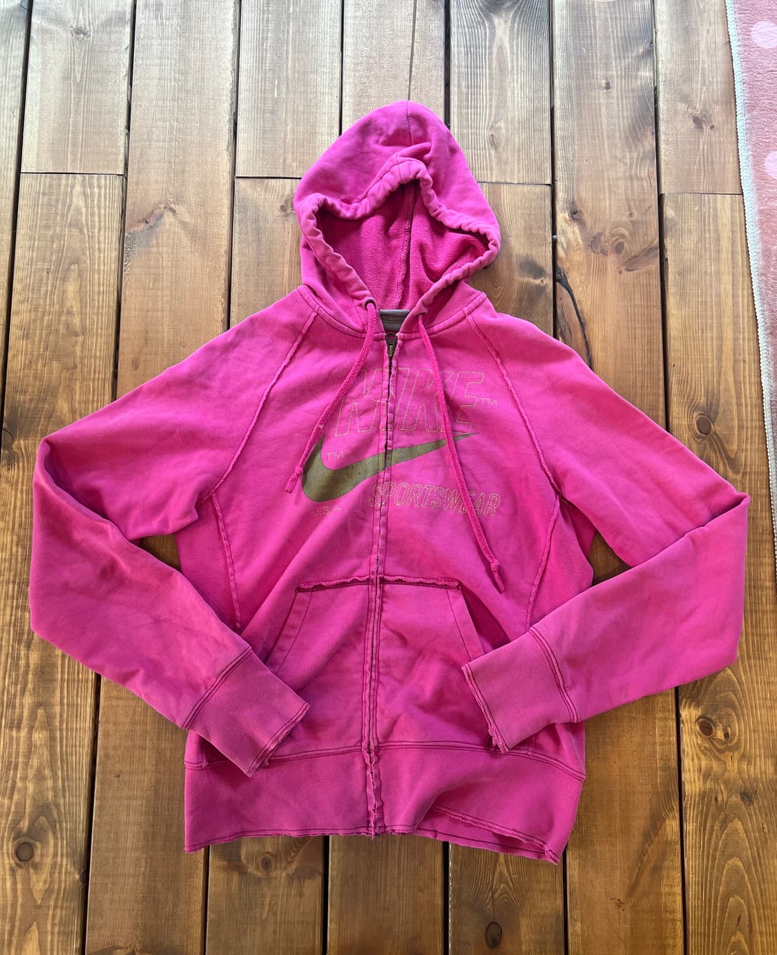 나이키 핫핑크 로고 후드집업 상품이미지7