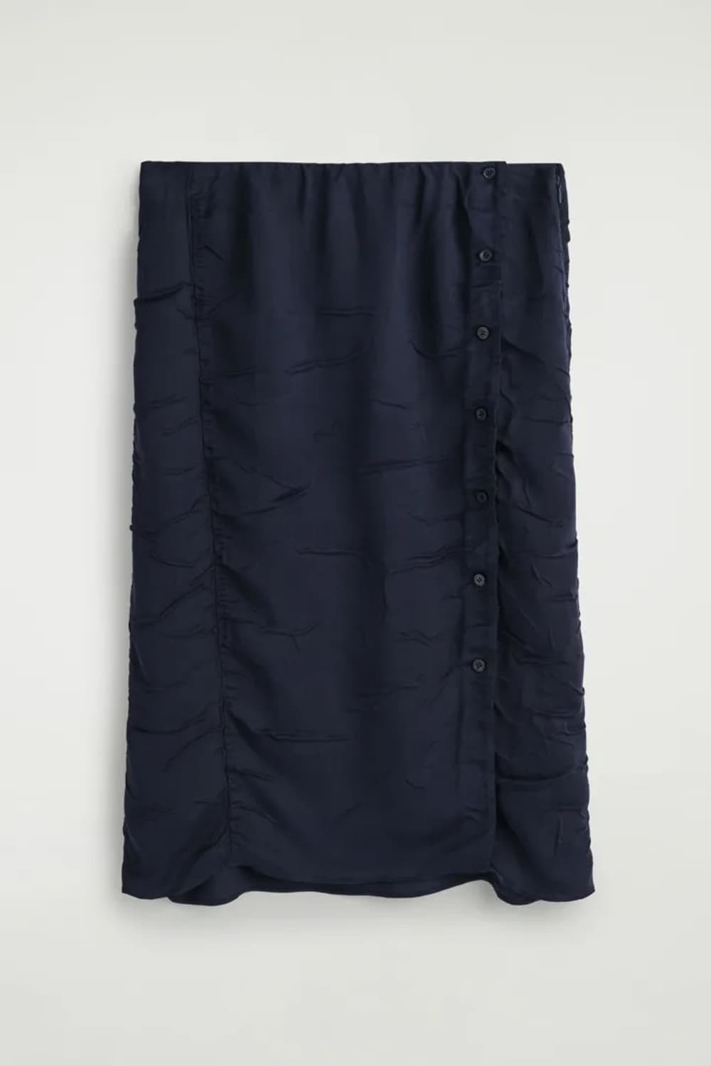 [36]코스 COS 크링클 미디 스커트 스커트/네이비 상품이미지1