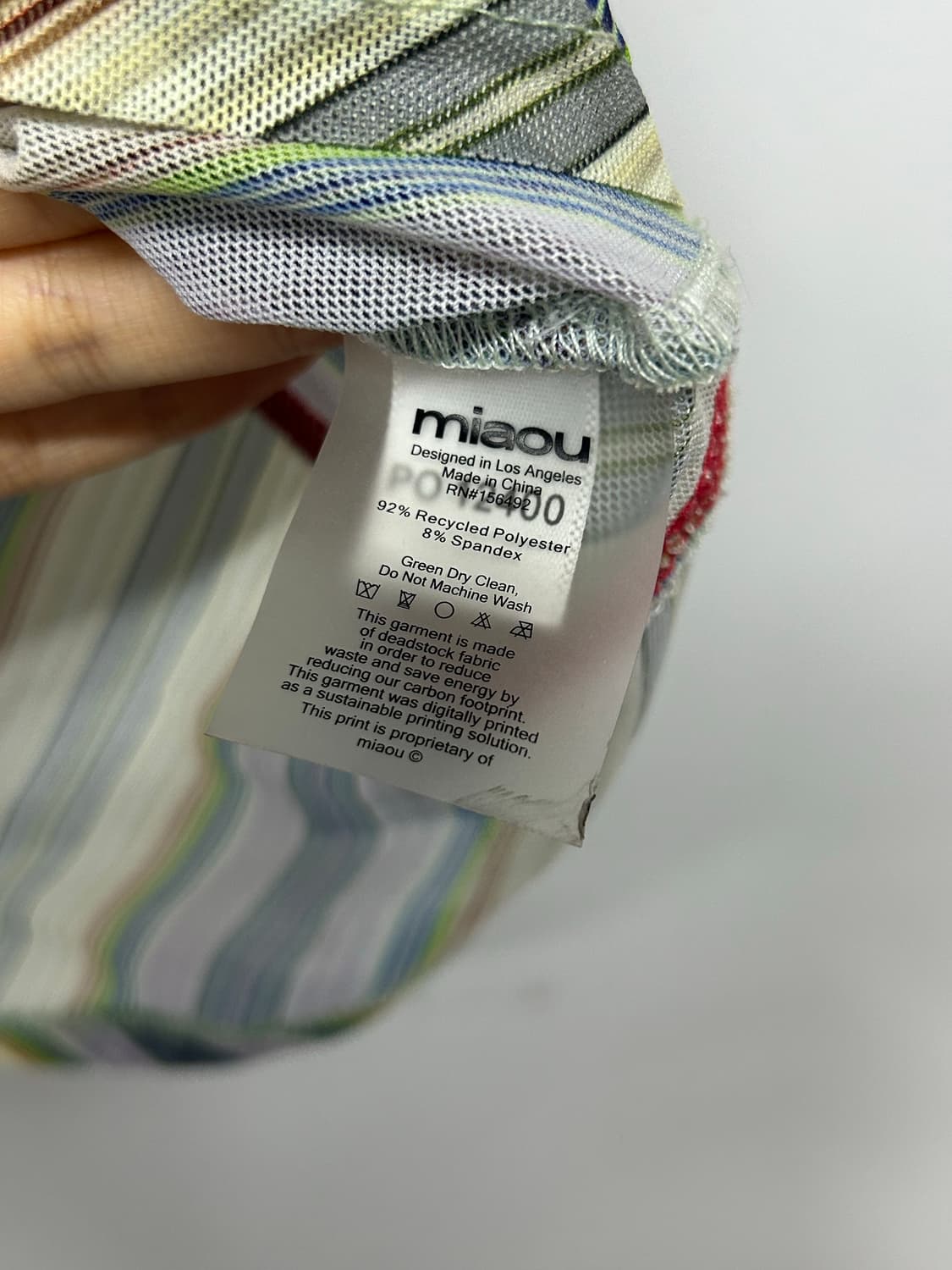 23SS miaou stripe lace trim sleeveless 상품이미지4