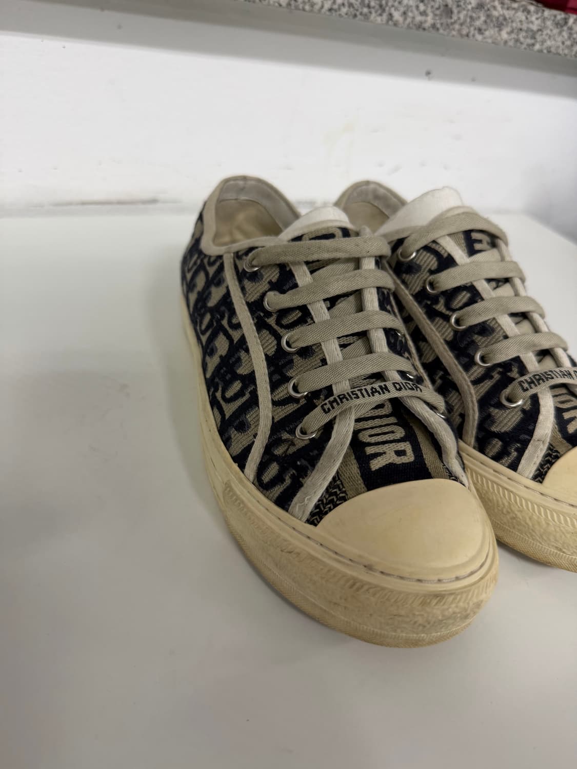 정품) 디올 오블리크 스니커즈 로우 36 상품이미지3