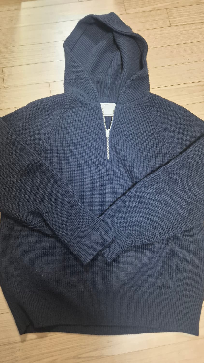 포터리 후드 하프집업 다크 네이비(2) 상품이미지2