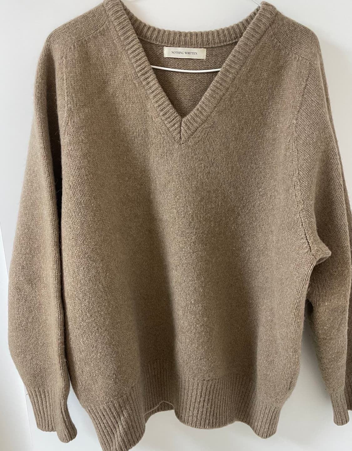 NOTHING WRITTEN 낫띵리튼 알파카 니트 피칸 상품이미지2