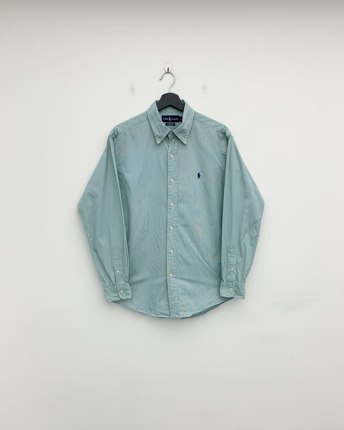 폴로 랄프로렌 그린 스트라이프 블루 포니 셔츠 상품이미지1