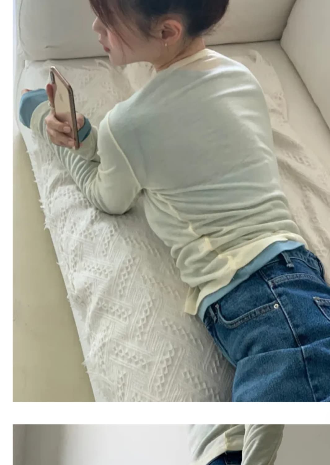 레이어드 텐셀 긴팔티 상품이미지1