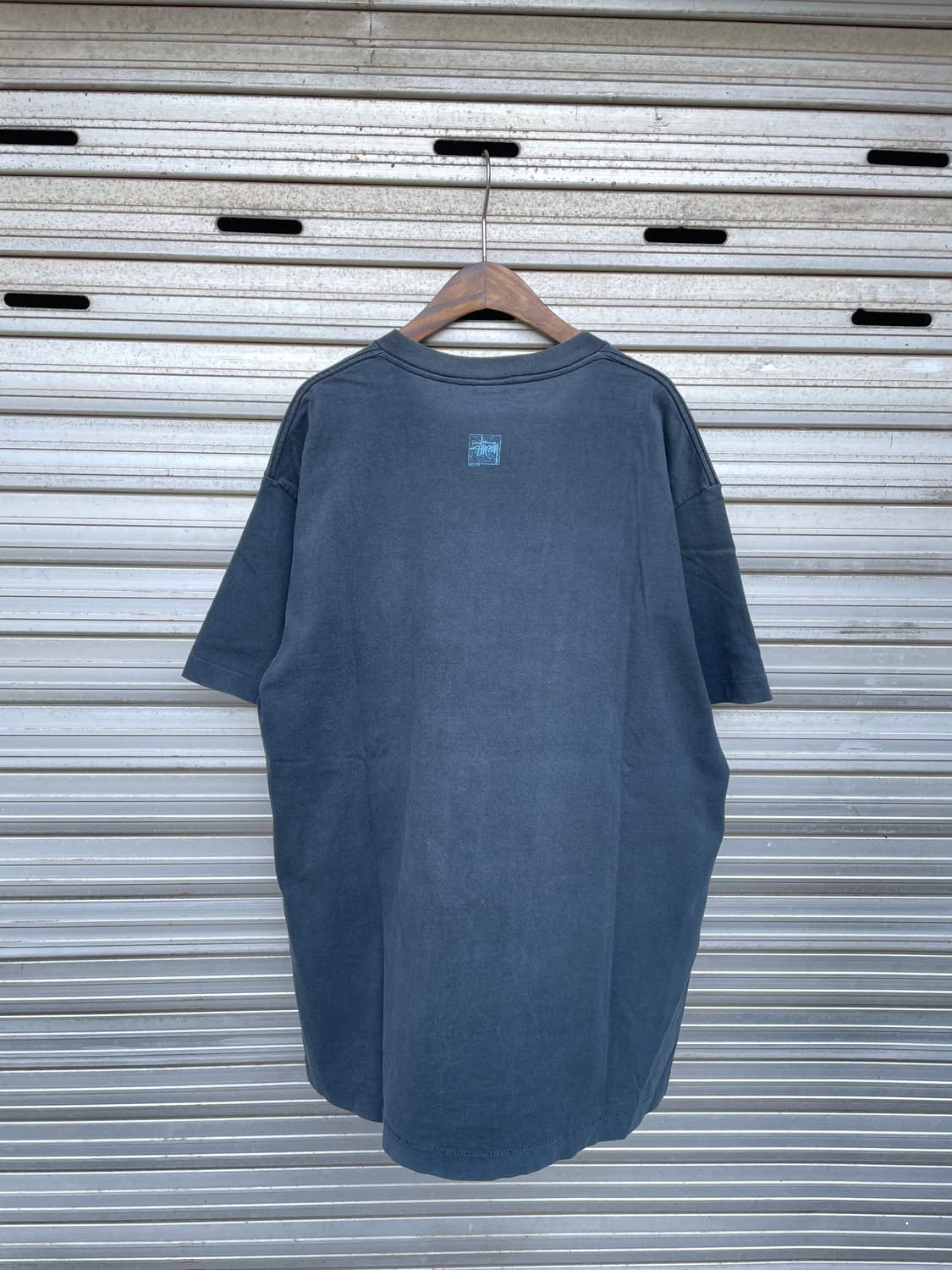 90-00s 스투시 페이드 네이비 반팔 티셔츠(USA Made) 상품이미지8