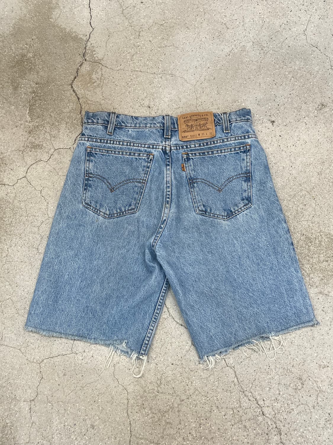 90's Levi's 550 denim shorts 상품이미지4