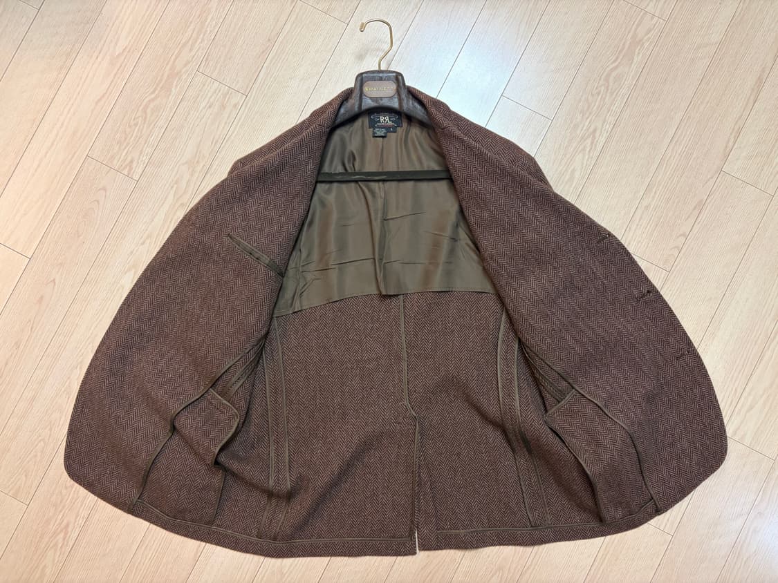 RRL 브라운헤링본 스포츠코트 L 사이즈 판매합니다 상품이미지2