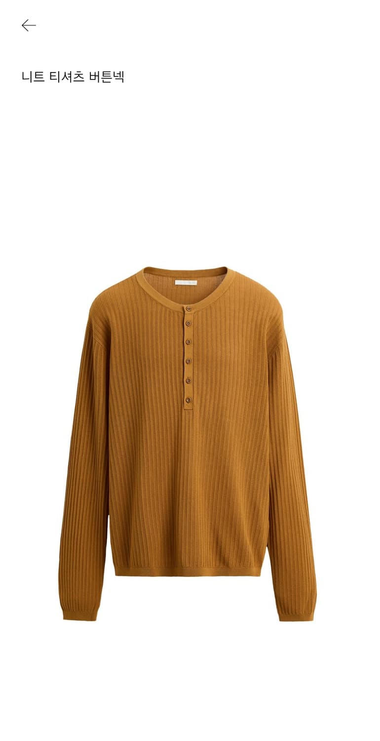 (L)zara 니트 롱슬리브 펌킨 상품이미지3