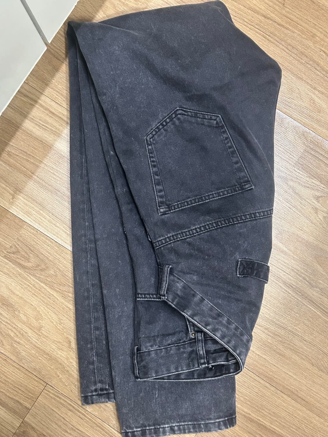 y/project 비대칭 웨이스트 데님 흑청 상품이미지3