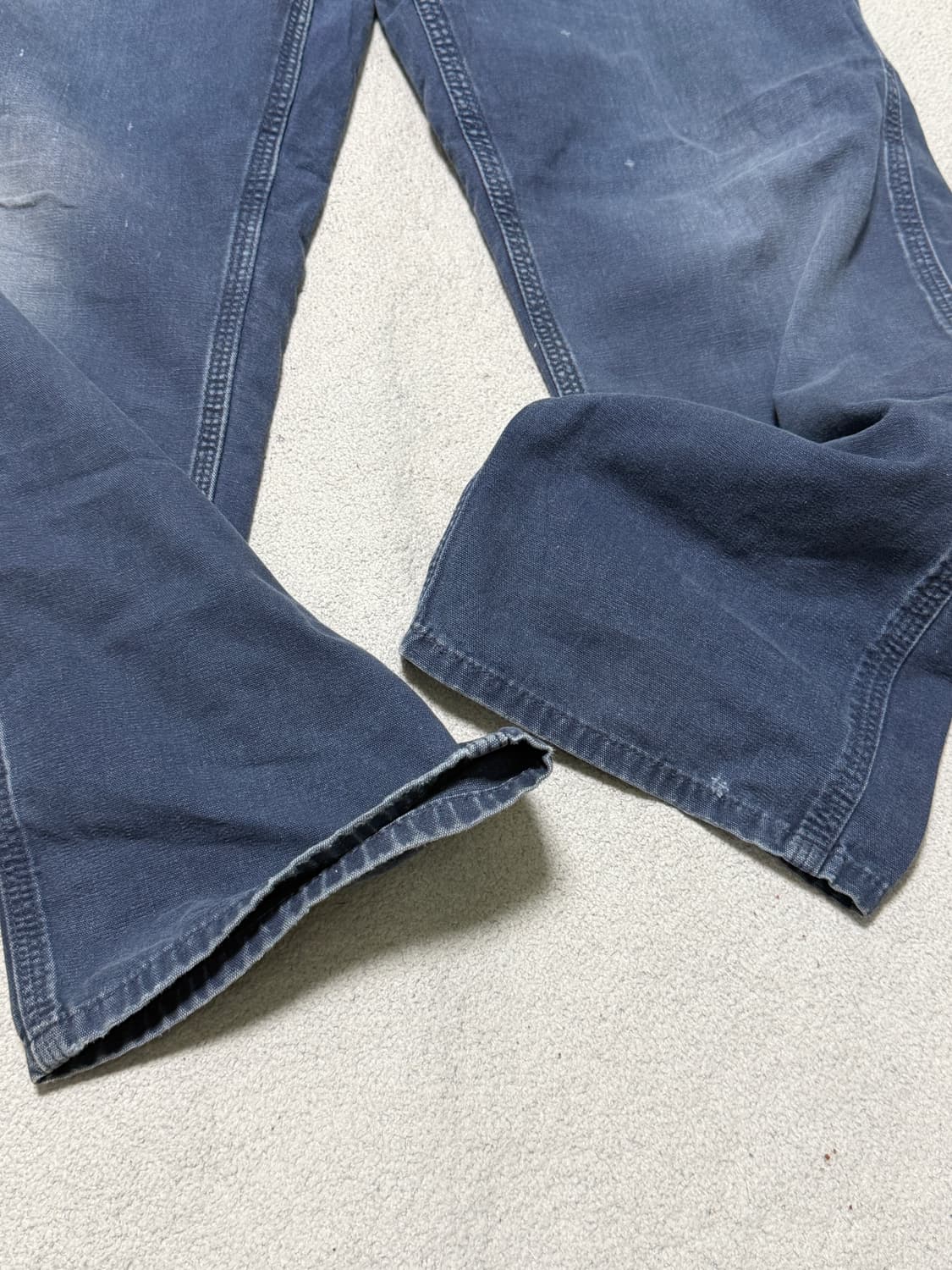 칼하트 빈티지 B159 디스트레스드 네이비 카펜터 팬츠( 32 X 30) 상품이미지9