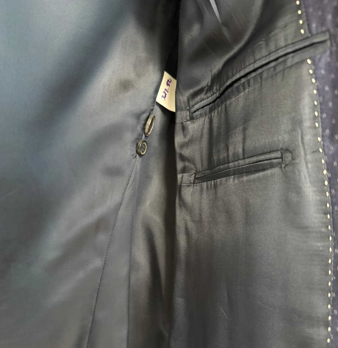 Dries Van Noten 드리스 반 노튼 코튼 실크 네이비 자켓 52 상품이미지6