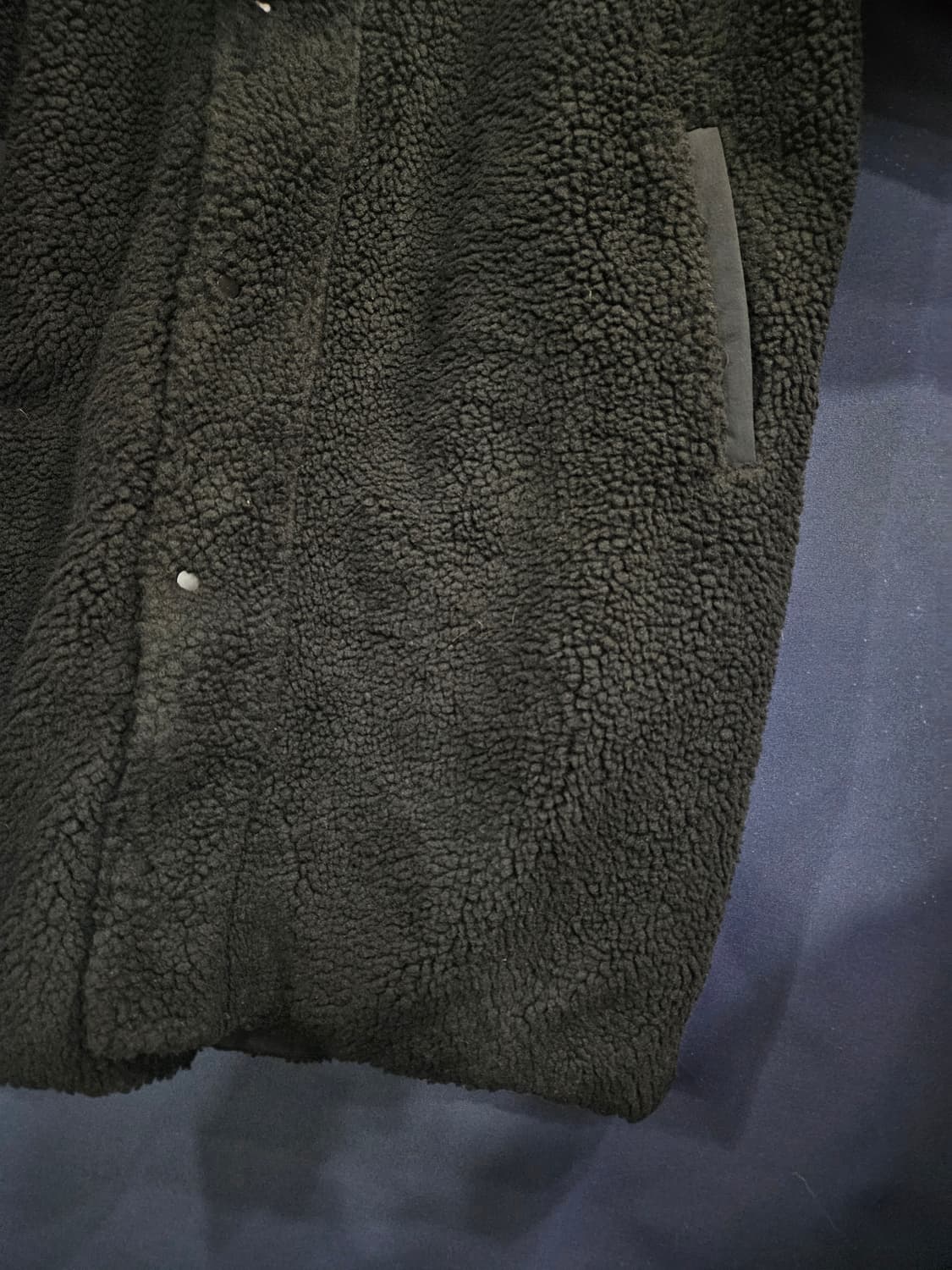 FRJ JEANS 블랙컬러 남성 오버핏 100 롱 뽀글이  상품이미지6