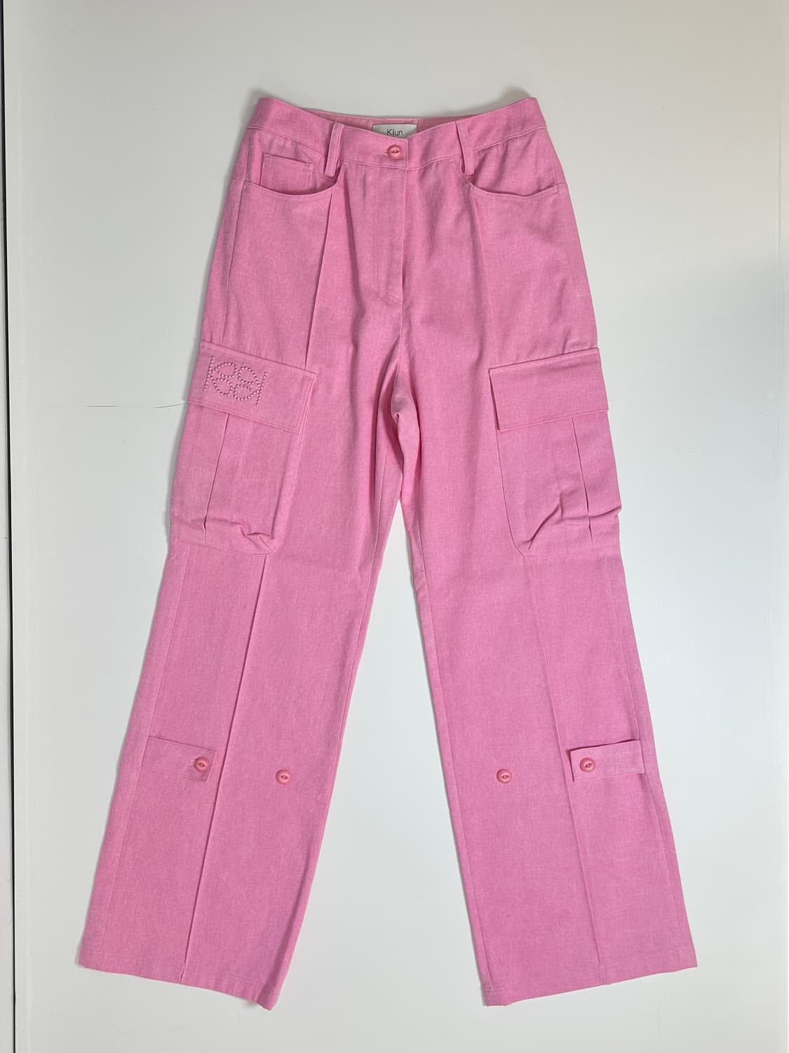 기준 카고 로고  와이드 팬츠 M 상품이미지2