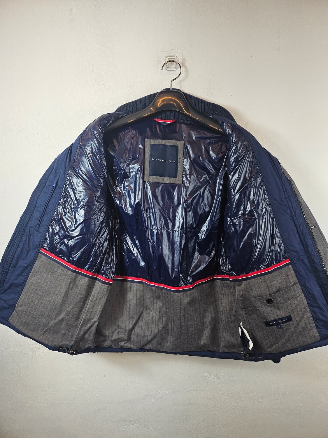 타미힐피거 네이비 모혼방 다운패딩 S 90-95 상품이미지6