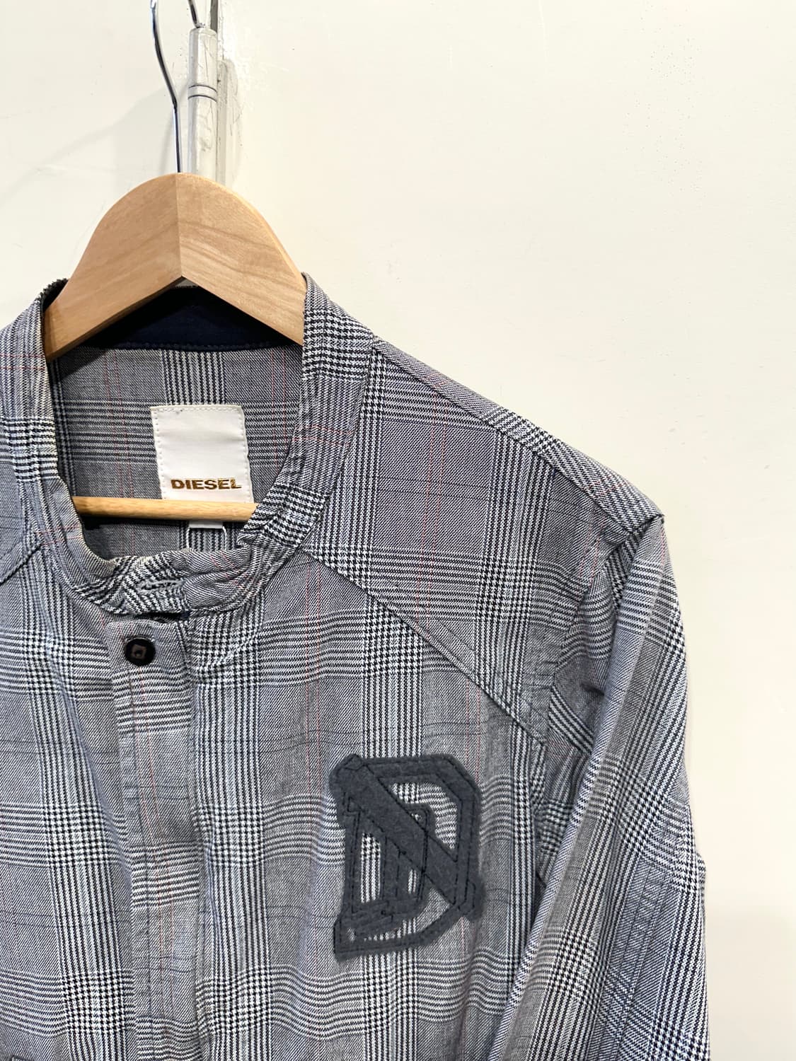 디젤 체크 블루종 자켓 상품이미지4