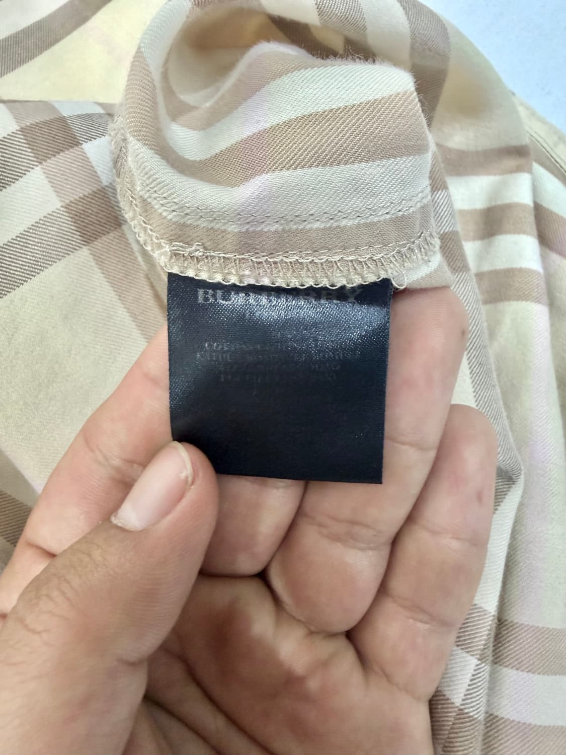버버리 노바체크 셔츠 (L) 상품이미지5