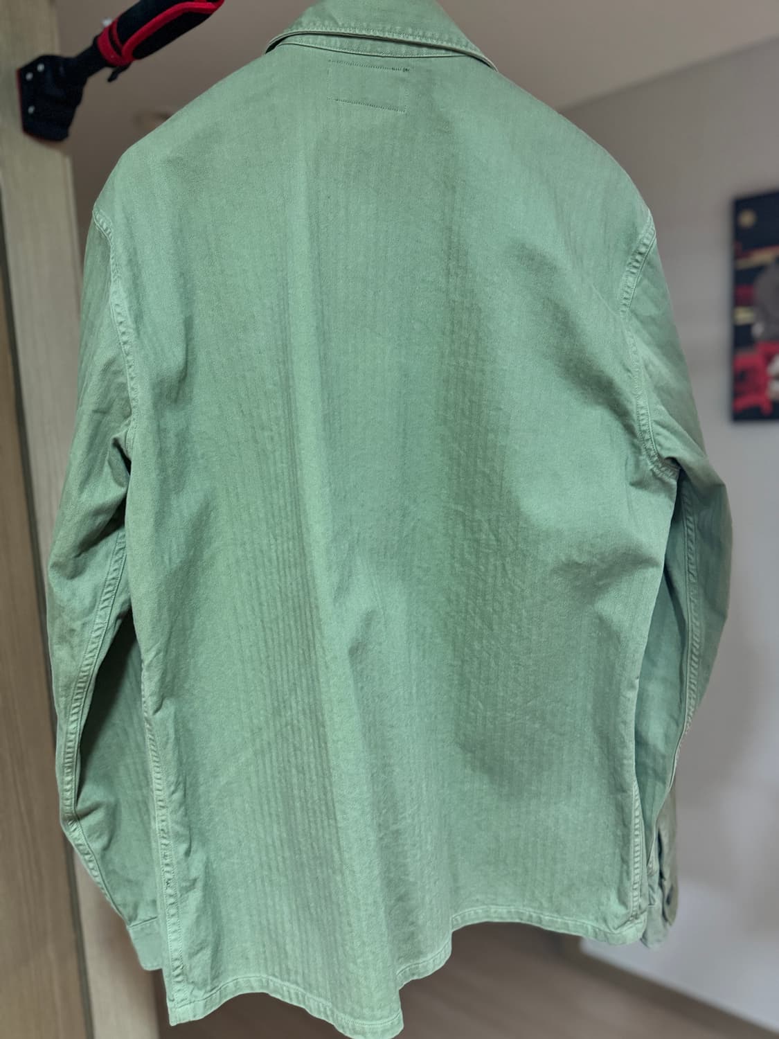 (M) RRL 헤링본 오버 셔츠 자켓 폴로  상품이미지5