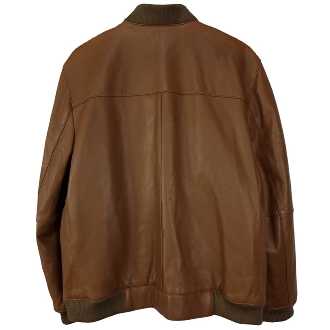 [빈티지] 리얼 쉽스킨 양가죽 블루종 레더 자켓 브라운 M19403 상품이미지3