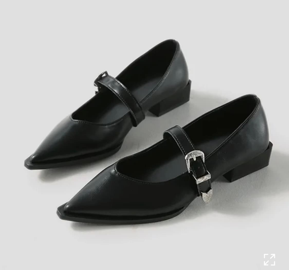 스틸레토 힐 메리제인 플랫슈즈 3cm 240 상품이미지1