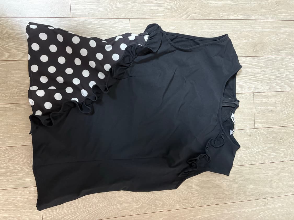 Bahayoon dot ruffle sleeveless  상품이미지3