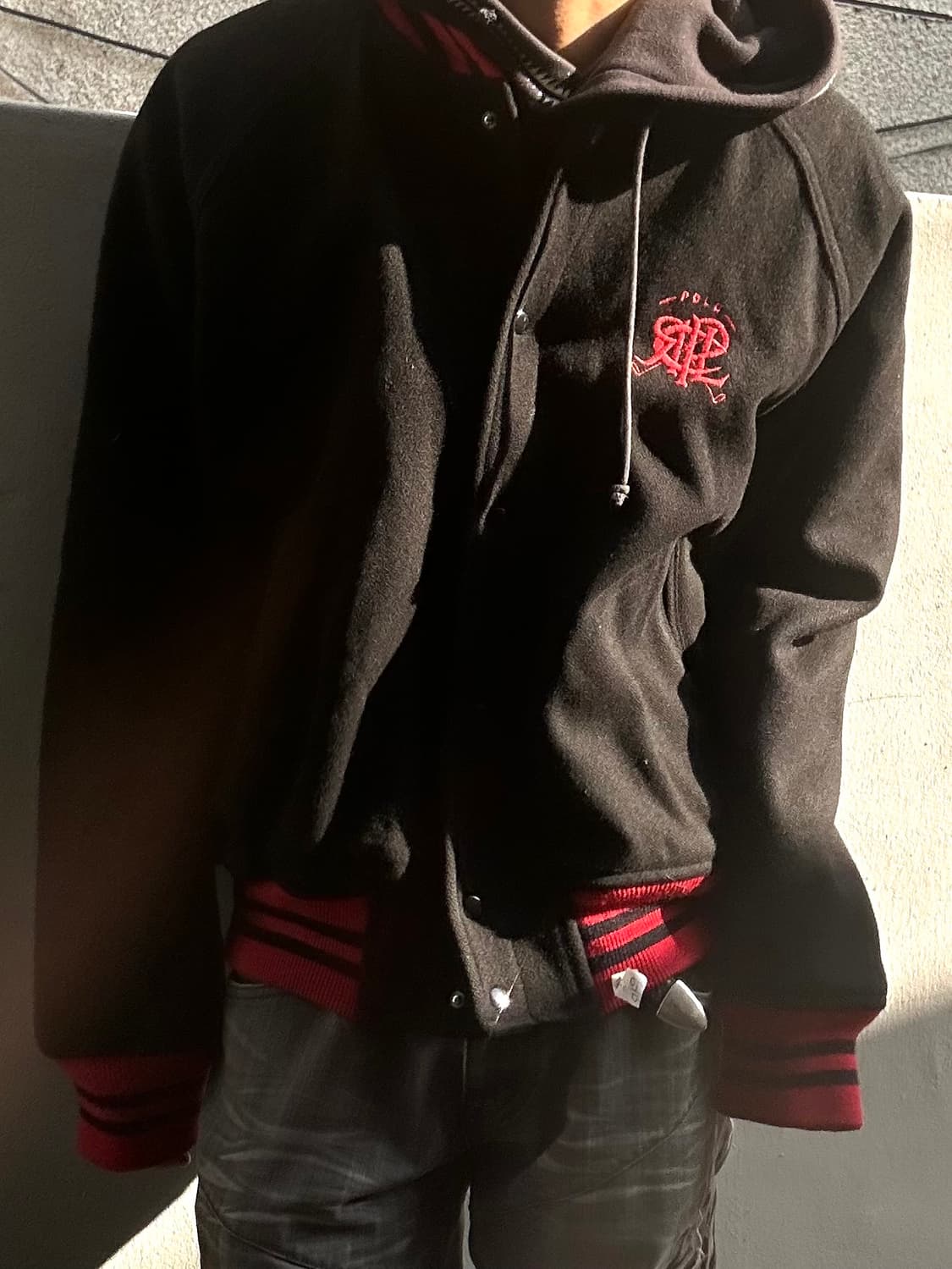 *rare* 2000s Jpn 폴로 polo 울 바시티 자켓 상품이미지6