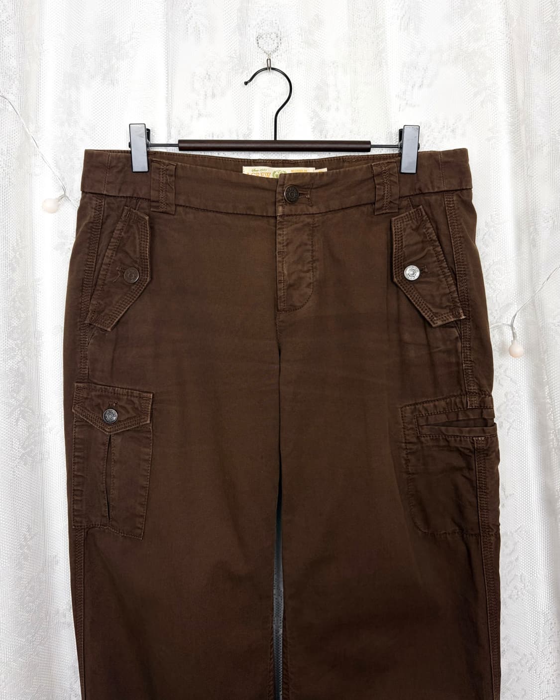 J.CREW brown cotton cargo pants 상품이미지2