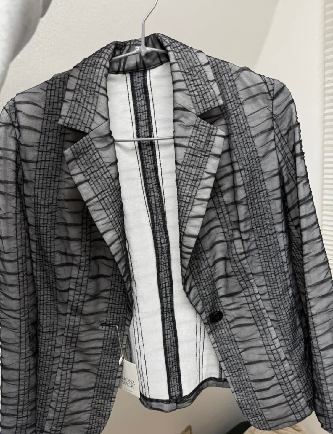 빈티지 시스루 블랙 자켓 상품이미지1