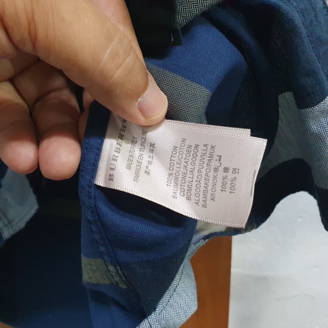 력서리 반팔 체크 남자셔츠(95) 상품이미지5
