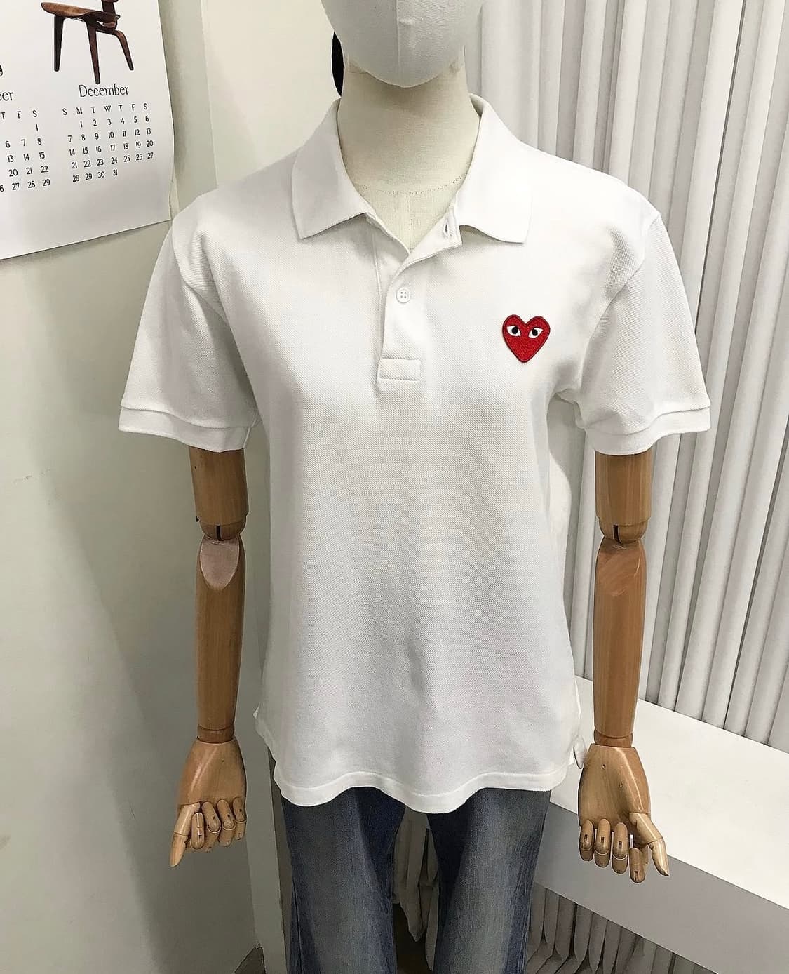 꼼데가르송 플레이 반팔 카라티 상품이미지7