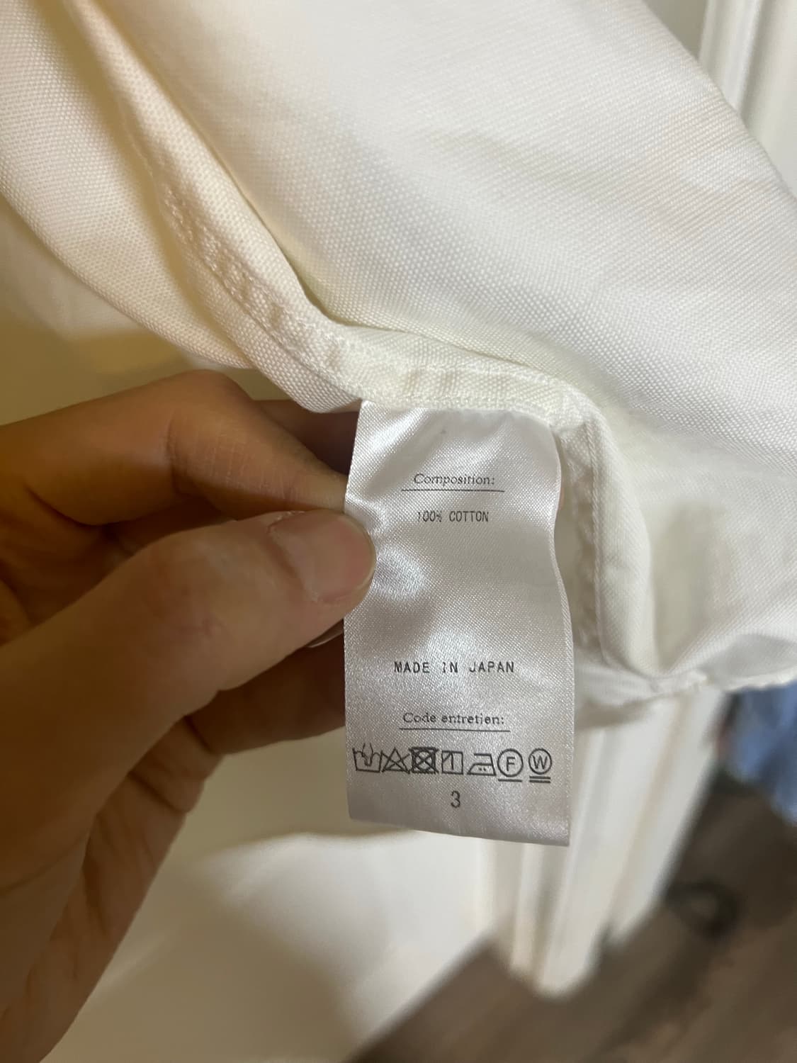 아프레쎄 A.presse 코튼 화이트 셔츠 오라리 코모리 상품이미지4